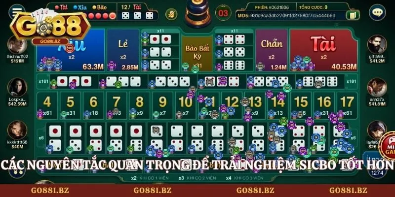 Các nguyên tắc quan trọng để trải nghiệm sicbo tốt hơn
