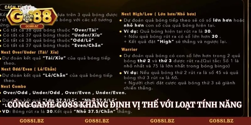 Number Game Go88 - Luật Chơi Đơn Giản Cho Người Mới Bắt Đầu 3 Go88 Cổng game Go88 khẳng định vị thế với loạt tính năng thú vị
